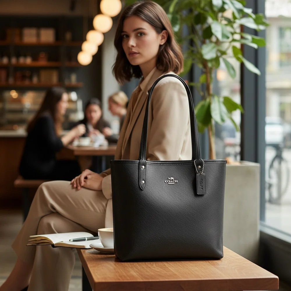 Coach City Tote With Ladybug Floral Print Reversible - Picture 2 of 16